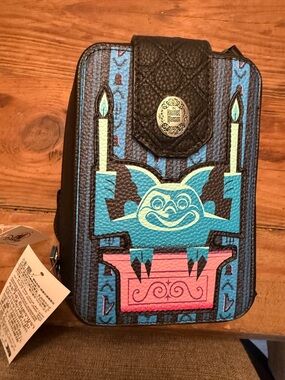 Disney Haunted Mansion Blue Teal Pink Crossbody Bag